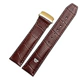  BONOOL Für Maurice Lacroix Uhrenarmbänder Echtes Leder Uhrenarmband 20mm 22mm Faltschließe Freizeit Business Rindsleder Armband