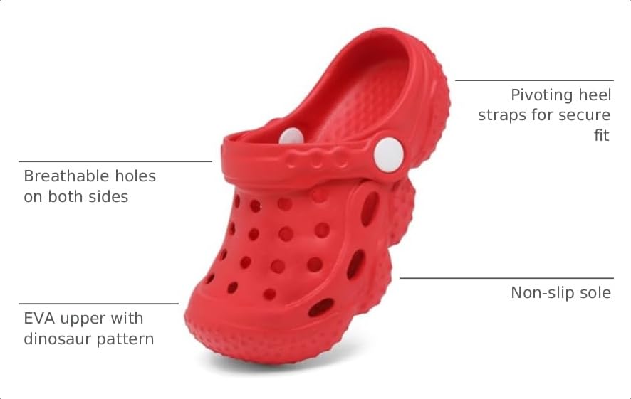 Image of ChayChax Kid's Garden Clogs Cute Slides Sandals Toddlers Beach Pool Shower Shoes with Non-Slip Sole