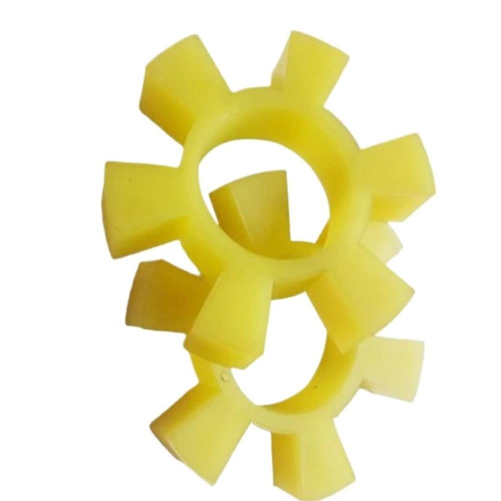 Buffer Coupler Damper, T190/T200/T210 Yellow Polyurethane PU Elastic Gasket, Flexible Spider Jaw Coupling 1pc(200)