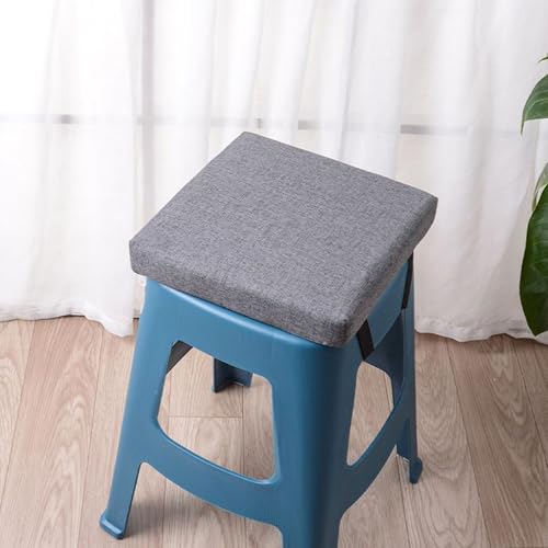 Cojín para taburete cuadrado cómodo con cremallera lavable para barra de cocina 6