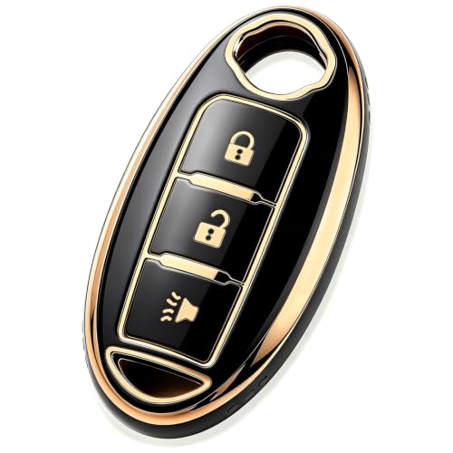 Image of Key Fob Cover Fit for Nissan Altima Rogue Sentra Pathfinder Frontier Maxima Titan Armada Versa Smart Key