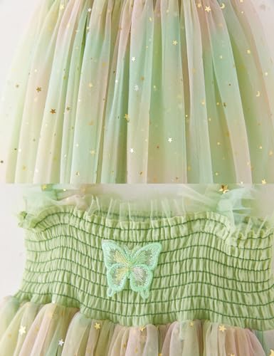 Toddler Baby Girl Tutu Dress,Tulle Skirt,Little Girl Princess Birthday Party Sequin Dresses with Hairclips.3