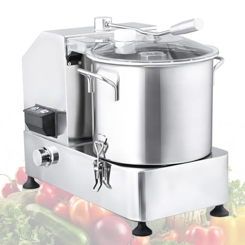 QianCruxtacy Robot Culinaire Polyvalent en Acier Inoxydable 6L
