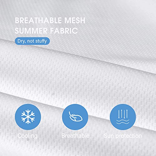 Image of AIWOLU Balaclava Full Face Mask Summer for Sun Protection Breathable Long Neck Covers for Men Women Cycling Fishing