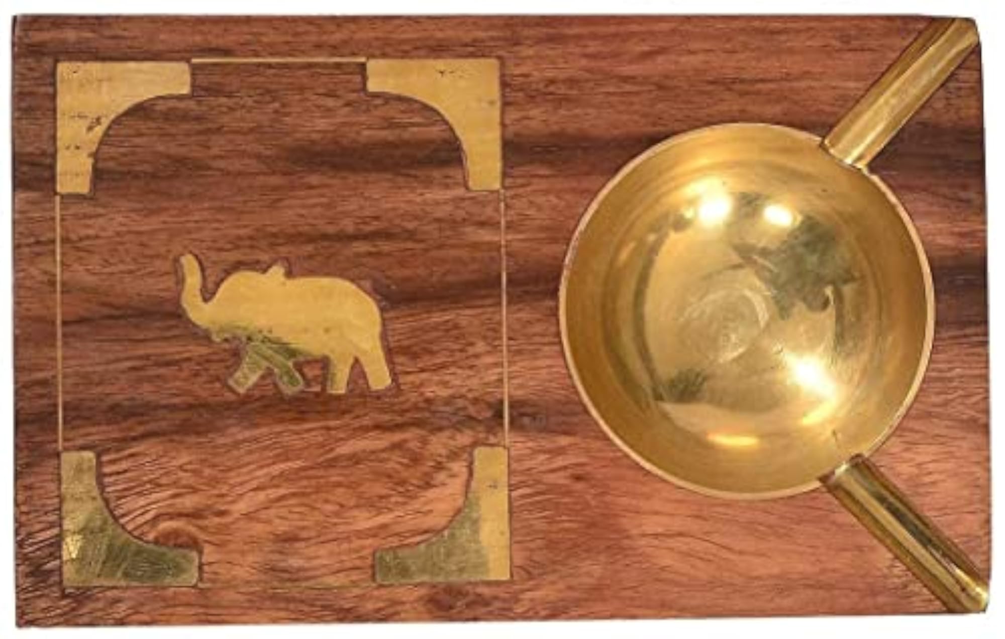 Handmade Wooden Ashtray for Home Use