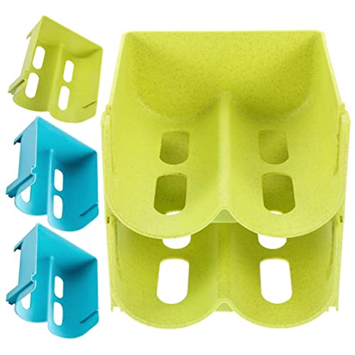 Garneck 4pcs Stackable Beer Can Storage Racks Fridge Organizer Containers for Cans and Bottles and Design for Efficient Refrigerator Storage