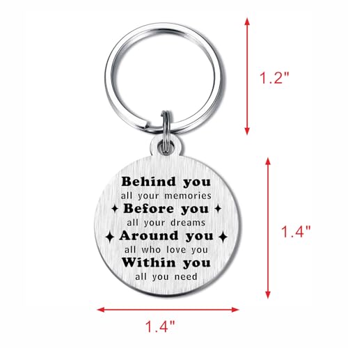 Image of Alotozo Norse Viking Keychain for Men Women - Compass, Tree of Life, Wolf, Odin, Ravens Mythology Gift for Birthday Christmas
