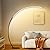 Dimmable LED Floor Lamp with 3 Color Temperatures, Ultra Bright 2000LM Arc Floor Lamps for Living Room, Modern Standing Tall Lamp with Remote Control Reading Floor Lamp for Bedroom Office Classroom