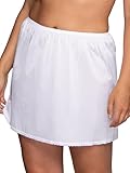 Vanity Fair Womens Anti-static Nylon For Under Dresses Half Slip, 20' Length - White, Small US