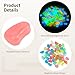 DORMIYA 750 Pcs Glow in The Dark Rocks, 1.1 in Garden Pebbles, Decorative Aquarium Gravel, Safe Plastic Luminous Stones for Fish Tank, Garden, Plant, DIY Decoration
