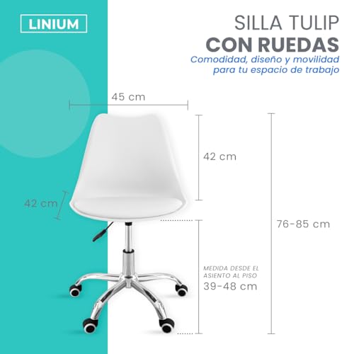 Opiniones de Silla Escritorio Blanca los mejores 10. 14 Imagen adicional