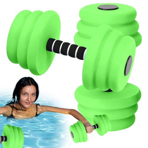 Mancuernas acuáticas de alta densidad para deportes de agua, fitness, spa y natación activa