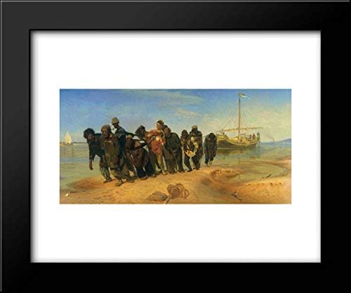 Barge Haulers on the Volga 18x15 Framed Art Print by Ilya Repin