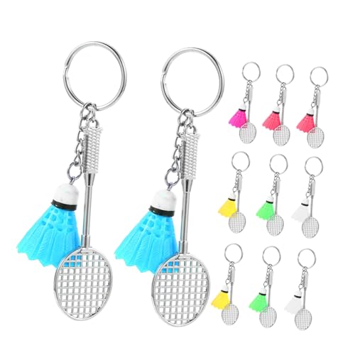 Pendentifs raquette badminton miniature légers et polyvalents lot 11