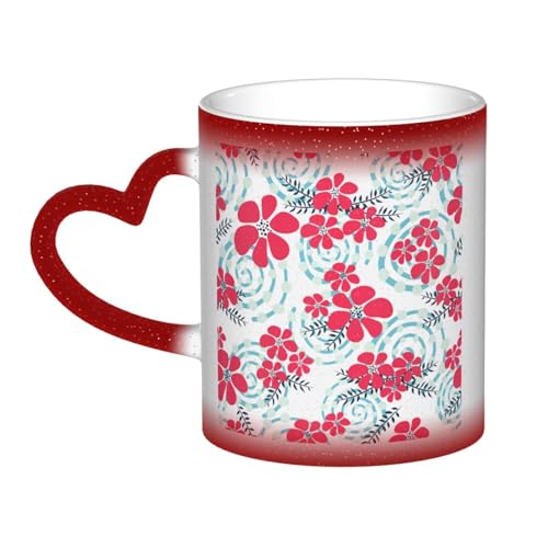 }OJbvԂƐ̓~̉ 330ml ϐFJbv 傫߃R[q[Jbv Red