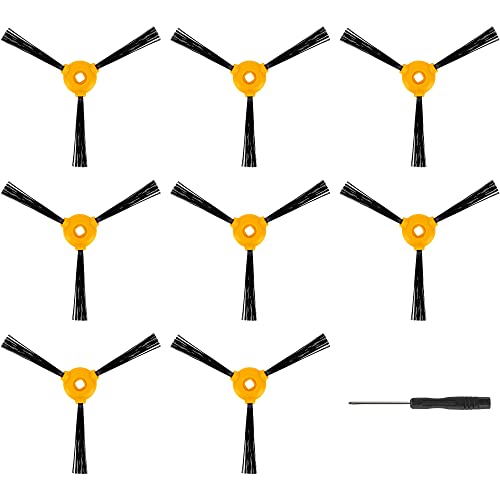 BlueStars 8-Pack Side Brush Replacements for Deebot 711, 711S, 710, 661, D601, 500, N79, N79s, N79se, DN622 Robotic Vacuum Cleaner