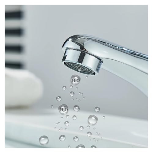 Robinet mitigeur de lavabo chromé pour eau chaude et froide ZH1YFD - 3