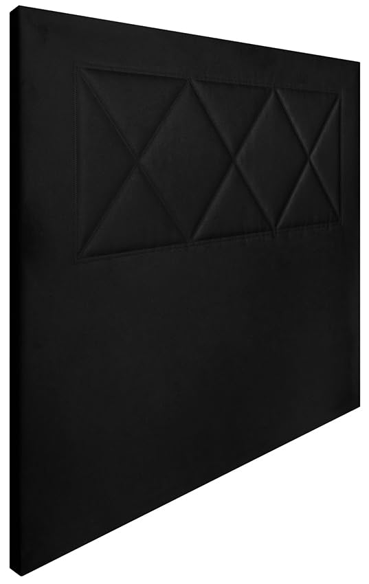 HOGAR24 ES | Cabecero Tapizado Ares| Cabezal de Cama Acolchado | Tapizado en Polipiel de Alta Gama | Color Negro | Medida: 140x110x5cm (Cama 135/140 cm)