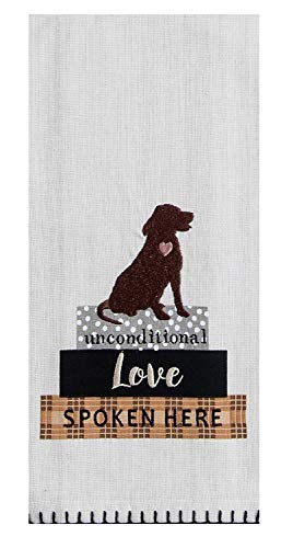 18Th Street Gifts Dog Decor Dish Towels - Set Of 3 100% Cotton Tea Towels For Dog Lovers And Dishwasher Magnet - Dog Mom Gifts For Women - Dog Themed Gifts - Dog Kitchen Decor #TOP5
