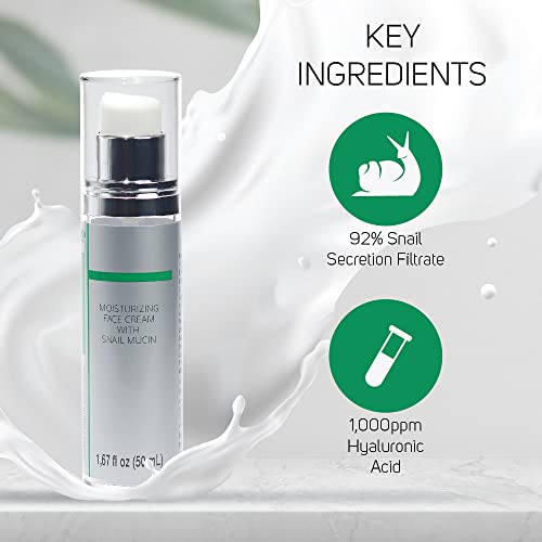 99.25% Korean Skin Care Snail Mucin Moisturizer Cream - Snail Mucin Essence Night cream-Face Serum, 50 ml (Pack of 1) - Image 4