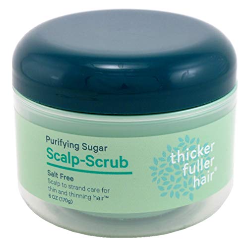 Thicker Fuller Hair Scalp Scrub 6 Ounce Jar (Pack of 2)