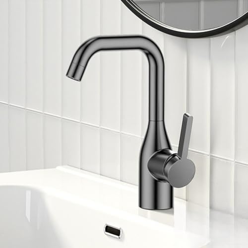 Robinet de cuisine pivotant mélangeur eau chaude et froide en métal