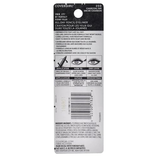 Delineador COVERGIRL Ink It Waterproof Lápiz 0.21 Fl Oz miniatura 2