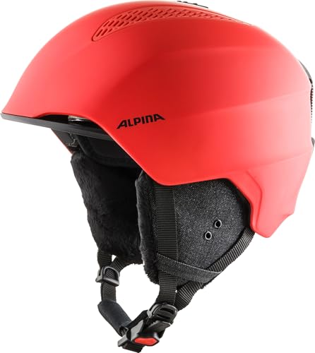 Alpina Grand - Sicherer, Optimal Klimatisierter, Bruchfester & Anpassbarer Skihelm Für Erwachsene, red matt, 57-61 cm