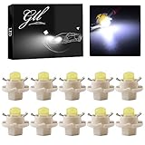 Grandview Car B8.4D COB 1SMD White LED Lamps Dashboard Side Indicator Lights Instrument Panel Bulb Light 12V (Pack of 10)