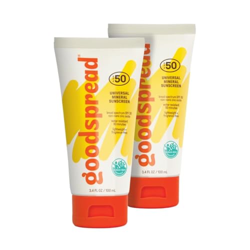 Goodspread Skincare Mineral Sunscreen SPF 30 – No White Cast, Reef Safe, Non Nano Zinc Oxide, Water Resistant, Lightweight, Face & Body Sunscreen for Sensitive Skin – Goodspread