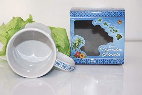 Taza cerámica azul mapa Hawái 10 oz miniatura 5