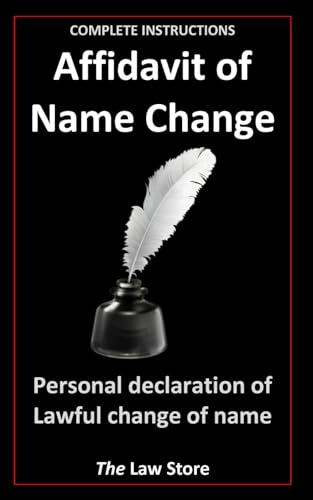Affidavit of Name Change: Personal Declaration Of Lawful Change Of Name