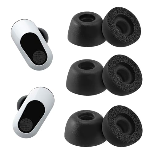 NANLANFAN �����p�t�H�[���C���[�`�b�v Sony INZONE Buds�p ���ɂ̉��K�� 3�y�A (S/M/L�A�u���b�N)