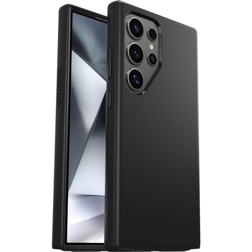 Image of OtterBox Symmetry Case for Samsung Galaxy S24 Ultra, Shockproof, Drop Proof, Protective Thin Case, 3X Tested to Military Standard, Black
