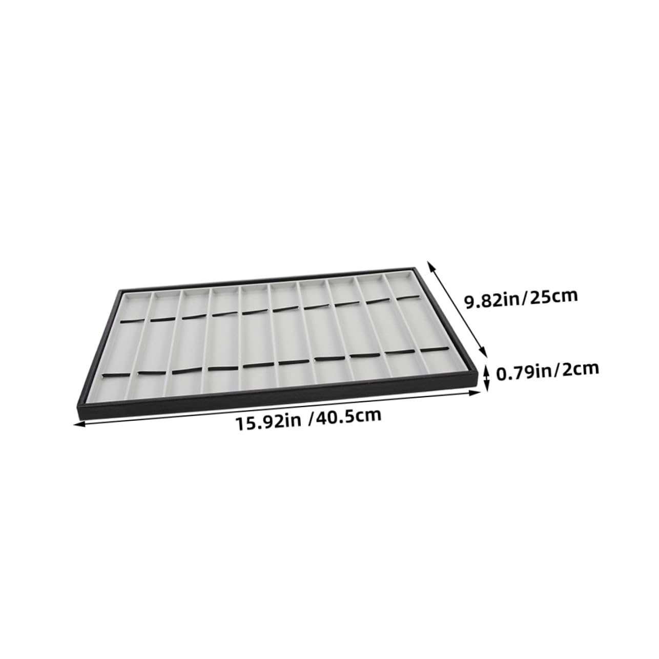 VALICLUD Plateau de Rangement pour Montres Bracelets 2 Pièces en Cuir Mdf
