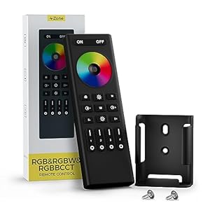 BTF-LIGHTING RGB RGBW RGBCCT RC03RFB RF Remote 4 Zone Group Control 5050SMD FCOB COB RGB RGBW RGBCCT LED Strip DC5V DC12V DC24V Work with WB5 LM052 LM053 C03W C04W C05W C03RF C04RF C05RF etc