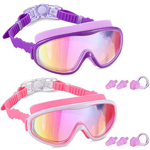 Yizerel Kids Swim Goggles, Set of 2