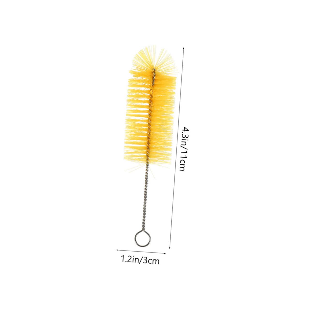 COLLBATH 12pcs Straw Brush Cleaning Brush Bottle Cleaner Wares Brush Cleaner Bottle Brush Cups Cleaning Brush Tea Cup Brush Cleaner Brush Mugs Brush Yellow Nylon
