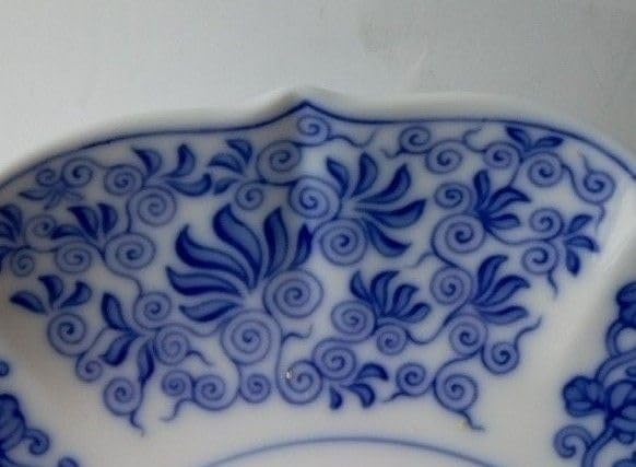 深川製磁 変形皿5枚組 人気シリーズの花鳥文 送料無料