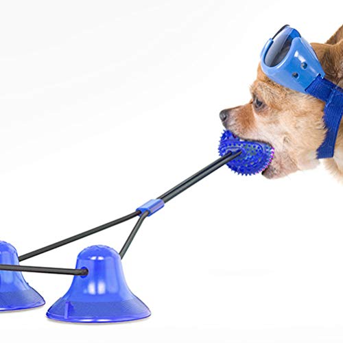 VILLCASE Pet Mordida Molar Brinquedo Com Ventosa CÃ£o Mastigar Brinquedos Auto Jogar Borracha Mastig