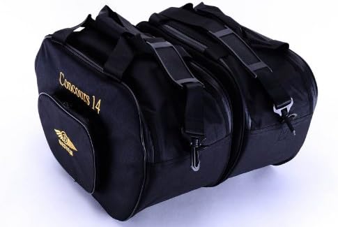 Bestem LGKA-CON14-SDL-D Black Deluxe Saddlebag Liners for Kawasaki Concours 14 GTR1400, Pair