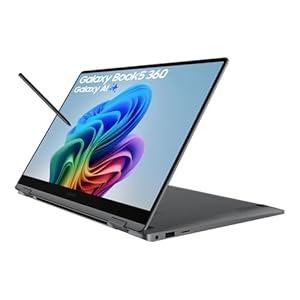 Samsung Galaxy Book5 360, Copilot+ PC (2025) 15.6", Intel Core Ultra 5 Processor, S Pen Included, 16GB RAM, 512GB Storage, Grey