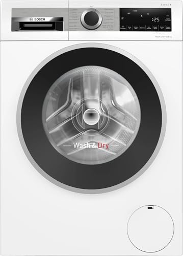 Bosch Hausgeräte WNG24441 Serie 6 Lavadora Secadora, 9 kg de lavado y 6 kg de secado, 1400 rpm, lavado y secado, automático de manchas: elimina 4 tipos de manchas, Iron Assist: vapor para desinflar,