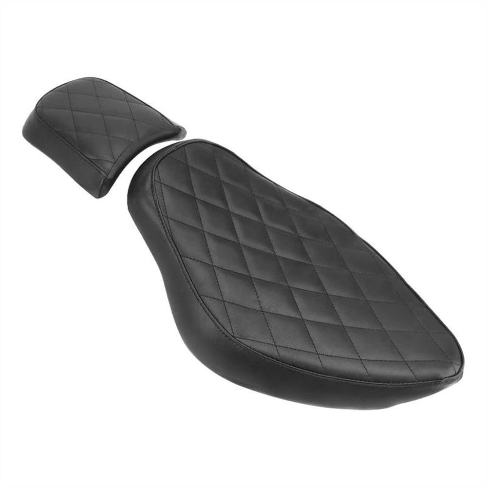 ENLIGMA Sedile per Moto Moto Two-Up Sedile Anteriore Posteriore in Pelle Conducente Cuscino Passeggero per Sportster XL 48 883 1200 2004-2018 Moto Set Cuscino Sella Moto