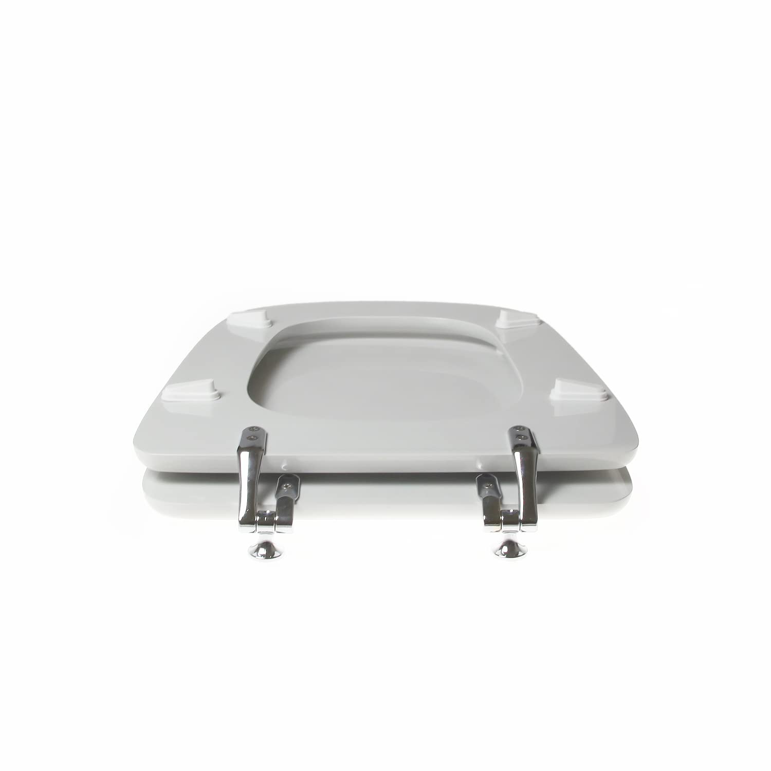 Copriwater dedicato per IDEAL STANDARD AERO legno POLIESTERE pregiato cerniera inox Bianco
