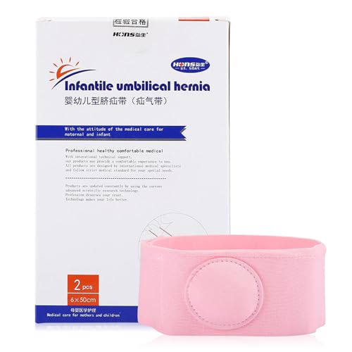 Hernia Belt for Babies 2pcs,Umbilical Hernia Belt Baby/Infant Belly Button Band Wrap Truss Abdominal Binder for Children Kids Support Adjustable Navel Band Newborn Umbilical Cord (Pink)