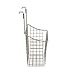Spectrum Hanging Baskets for Organizing (Large, Satin Nickel) - Grid Over the Cabinet Wire Basket for Kitchen or Bathroom - Door Hanging Storage Organizer for Cleaning Supplies, Washcloths, & Towels