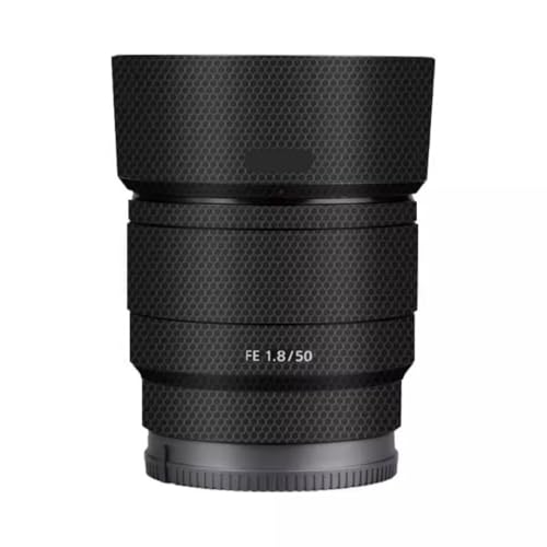 Autocollant objectif Sony FE 50mm F1.8 anti-rayures film noir matrice appareil photo
