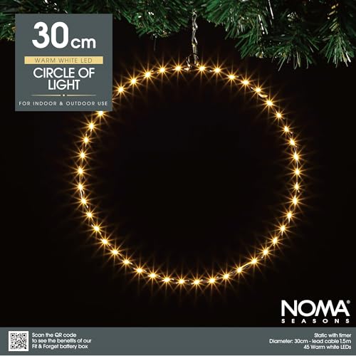 Noma Lichtkreis, 45 warmweiße LEDs, 30 cm (1 Stück) Noma Lichtkreis, 45 warmweiße LEDs, 30 cm (1 Stück)