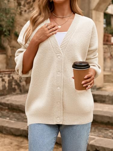 Cicy Bell Womens Oversized Chunky Cardigan Sweaters Trendy Button Down Knit Sweater 2025 Fall Winter Warm Jackets Outfits4